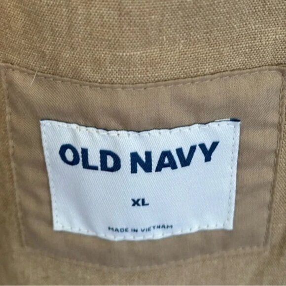 Old Navy Linen-Blend Suit, XL Jacket & 40WX30L Chinos, Light Khaki - Picture 8 of 9